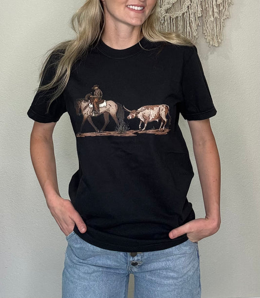 Black Longhorn Comfort T-Shirt